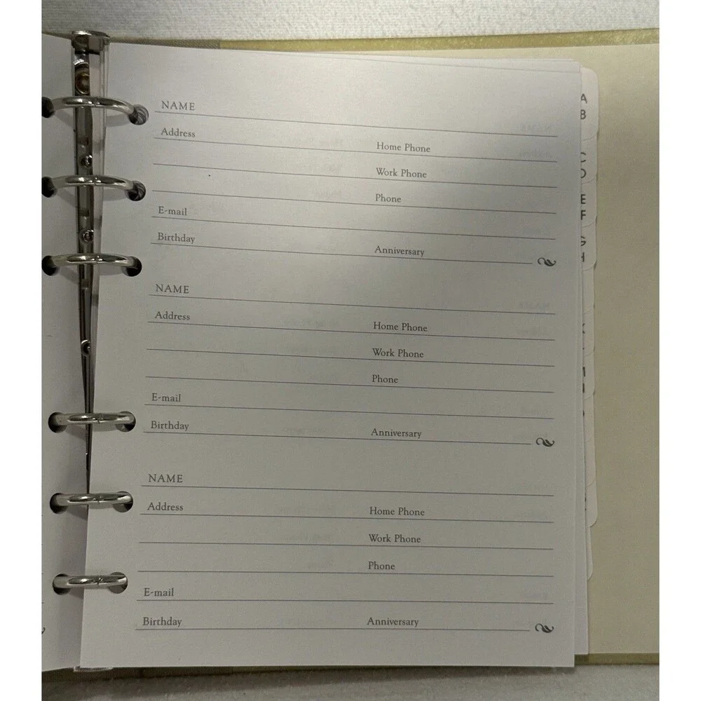 Hallmark Stories Refillable Address Book Binder Organizer, MPN RA5154